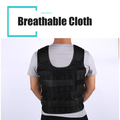 Adjustable Weighted Vest 30kg for Strength Training by HitMyNeed