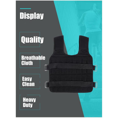 Adjustable Weighted Vest 30kg for Strength Training by HitMyNeed