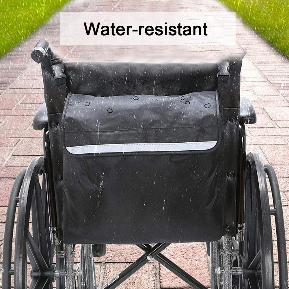 Adjustable Wheelchair Backpack with Reflective Strip by HitMyNeed