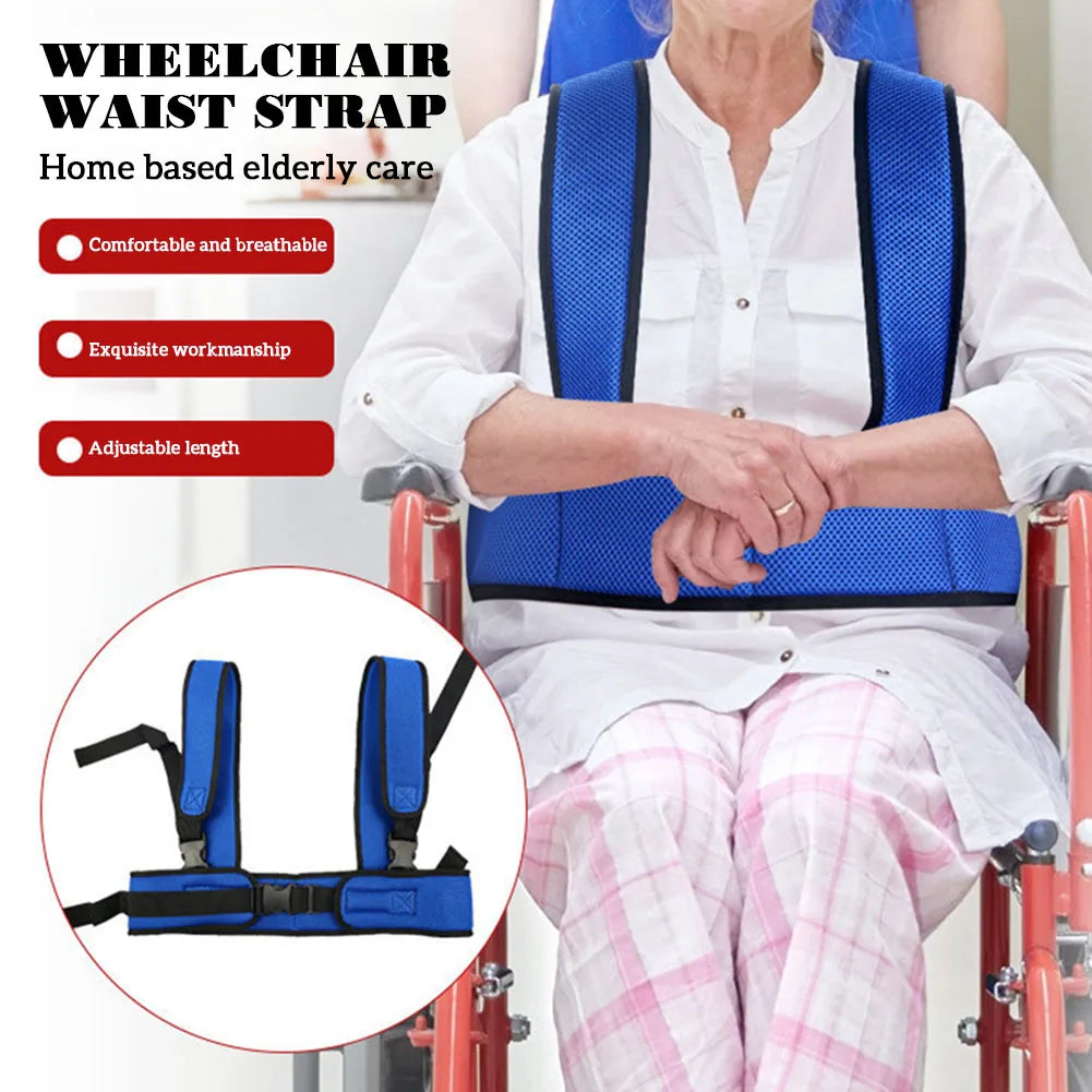 Adjustable Wheelchair Safety Belt with Fixing Straps by HitMyNeed