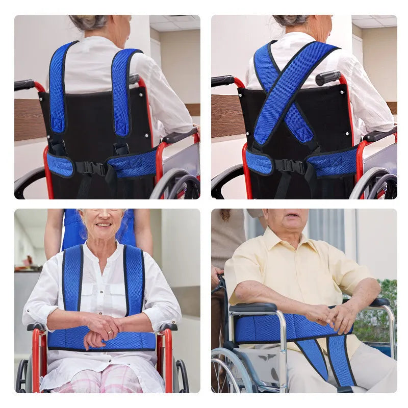 Adjustable Wheelchair Safety Belt with Fixing Straps by HitMyNeed