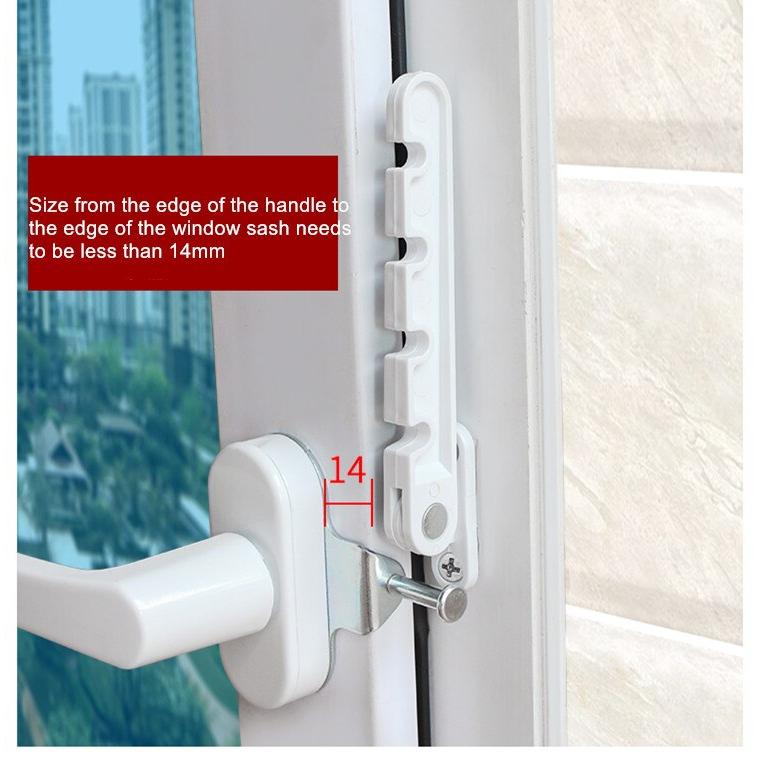 Adjustable Window Limiter with Safety Screws by HitMyNeed