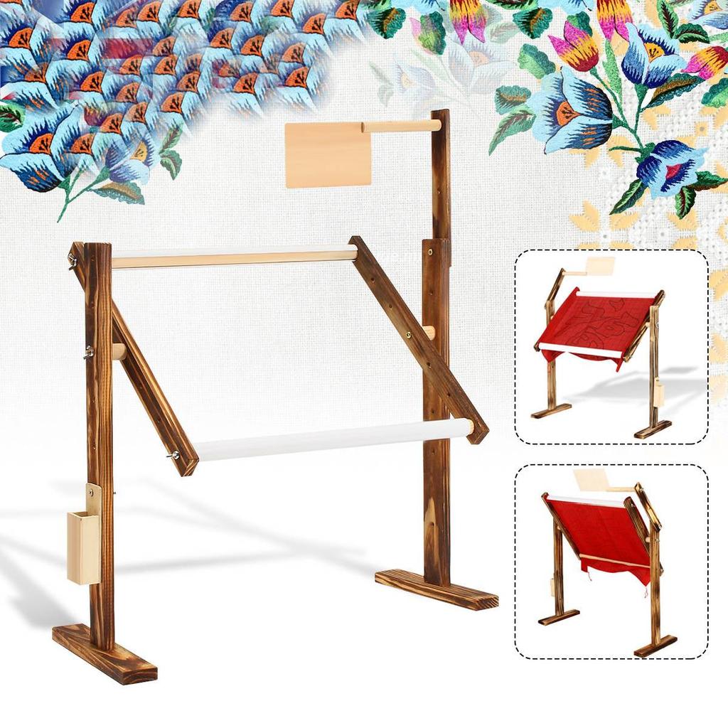 Adjustable Wooden Cross Stitch Frame Stand by HitMyNeed