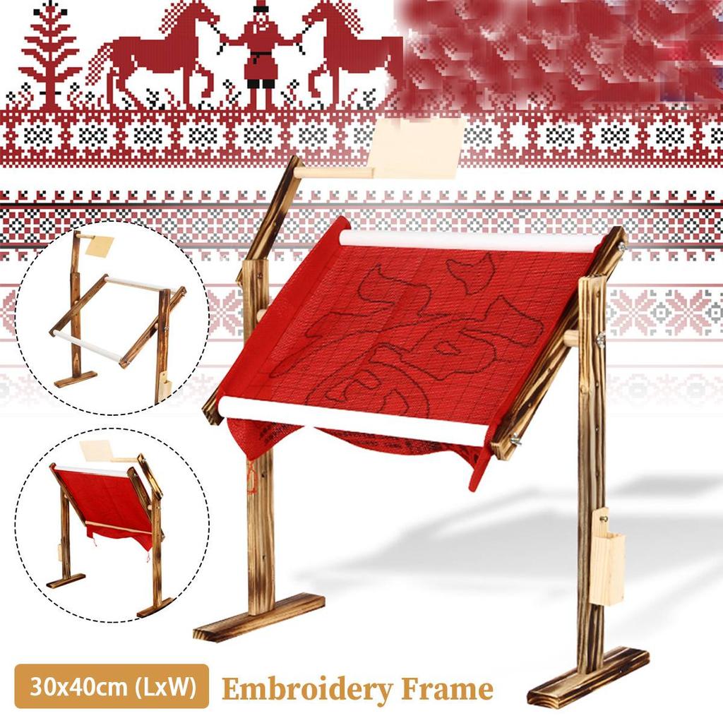 Adjustable Wooden Cross Stitch Frame Stand by HitMyNeed