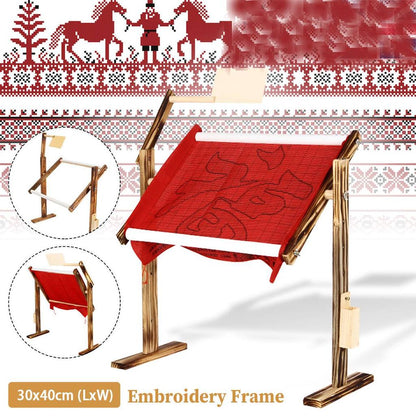 Adjustable Wooden Cross Stitch Frame Stand by HitMyNeed