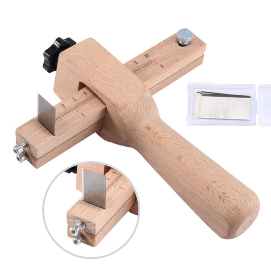 Adjustable Wooden Leather Strap Cutter Tool by HitMyNeed