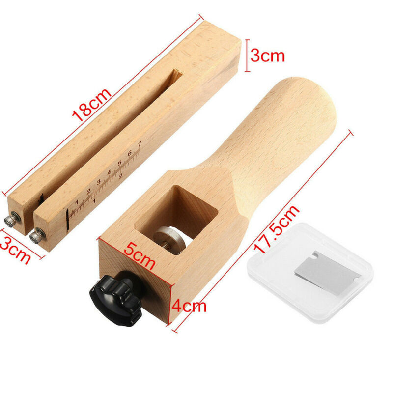 Adjustable Wooden Leather Strap Cutter Tool by HitMyNeed