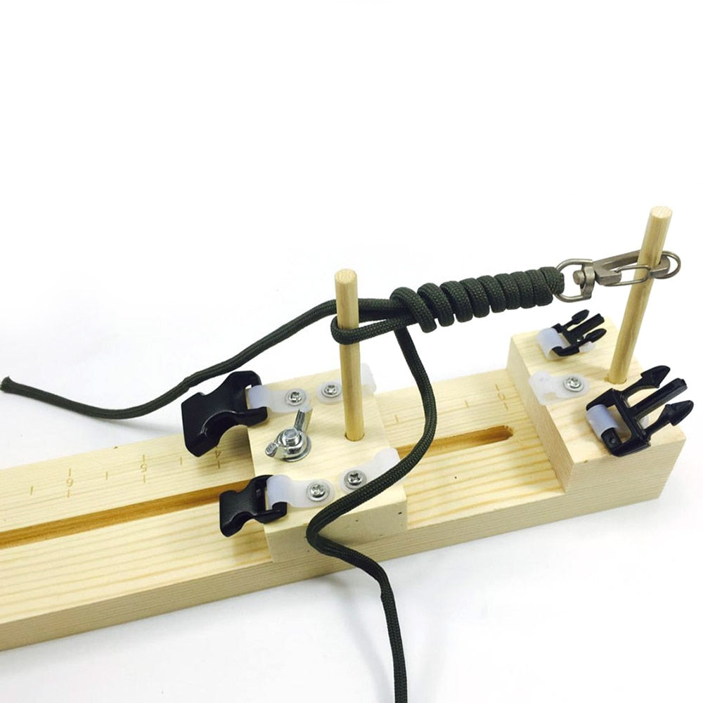 Adjustable Wooden Paracord Jig Bracelet Making Tool by HitMyNeed