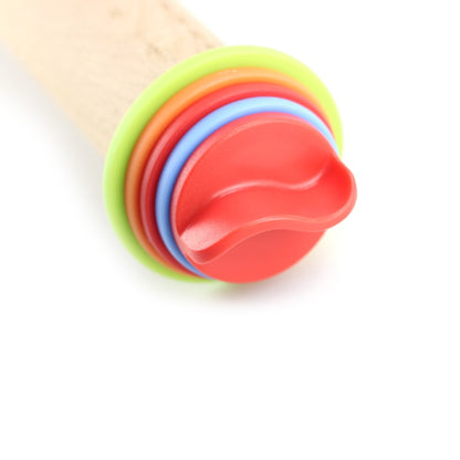 Adjustable Wooden Rolling Pin with Thickness Guide by HitMyNeed