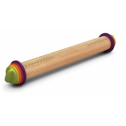 Adjustable Wooden Rolling Pin with Thickness Rings by HitMyNeed