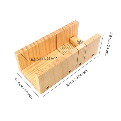 Adjustable Wooden Soap Bar Cutter with Ruler by HitMyNeed