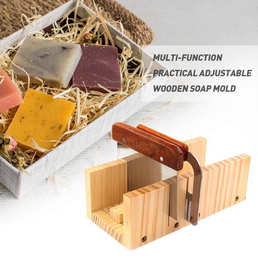 Adjustable Wooden Soap Bar Cutter with Ruler by HitMyNeed