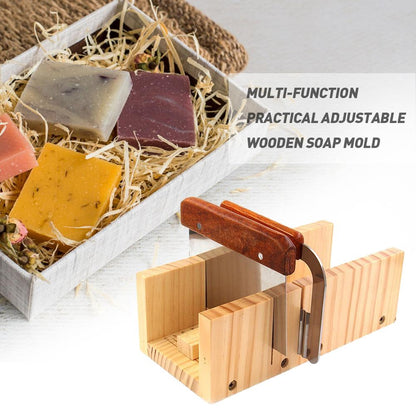 Adjustable Wooden Soap Bar Cutter with Ruler by HitMyNeed