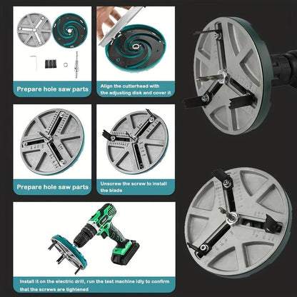 Adjustable Woodworking Hole Saw 45-130mm by HitMyNeed