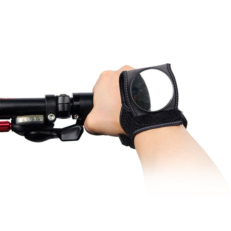 Adjustable Wrist Mirror with Strap for Cycling Safety by HitMyNeed
