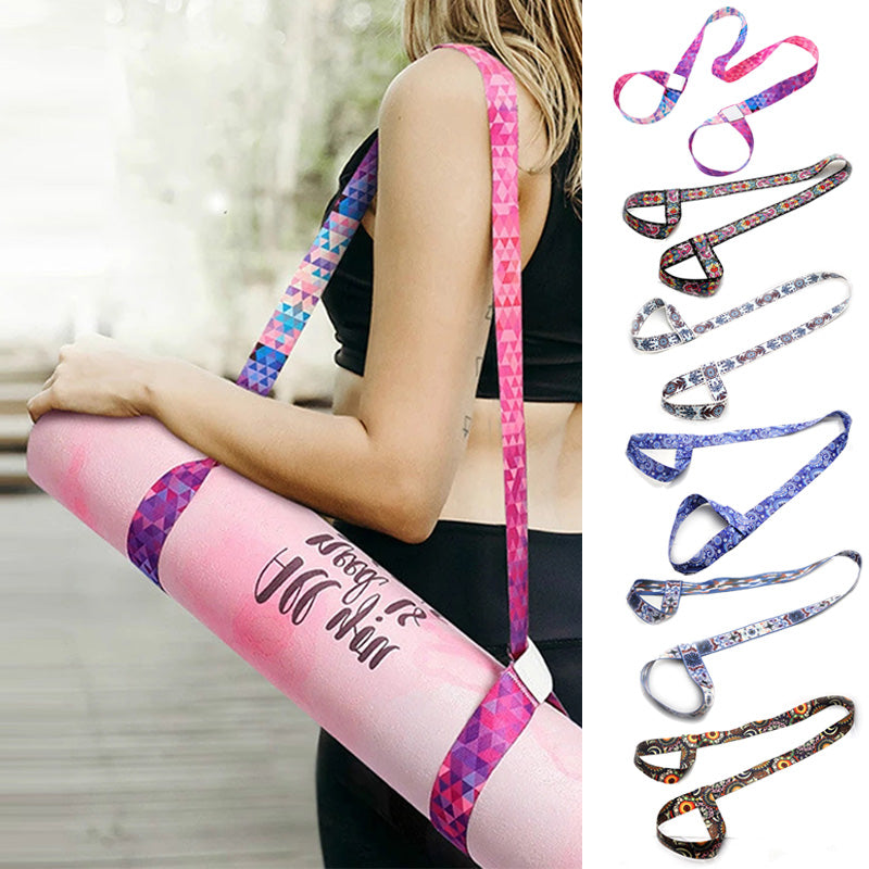 Adjustable Yoga Mat Carry Strap and Stretch Belt by HitMyNeed