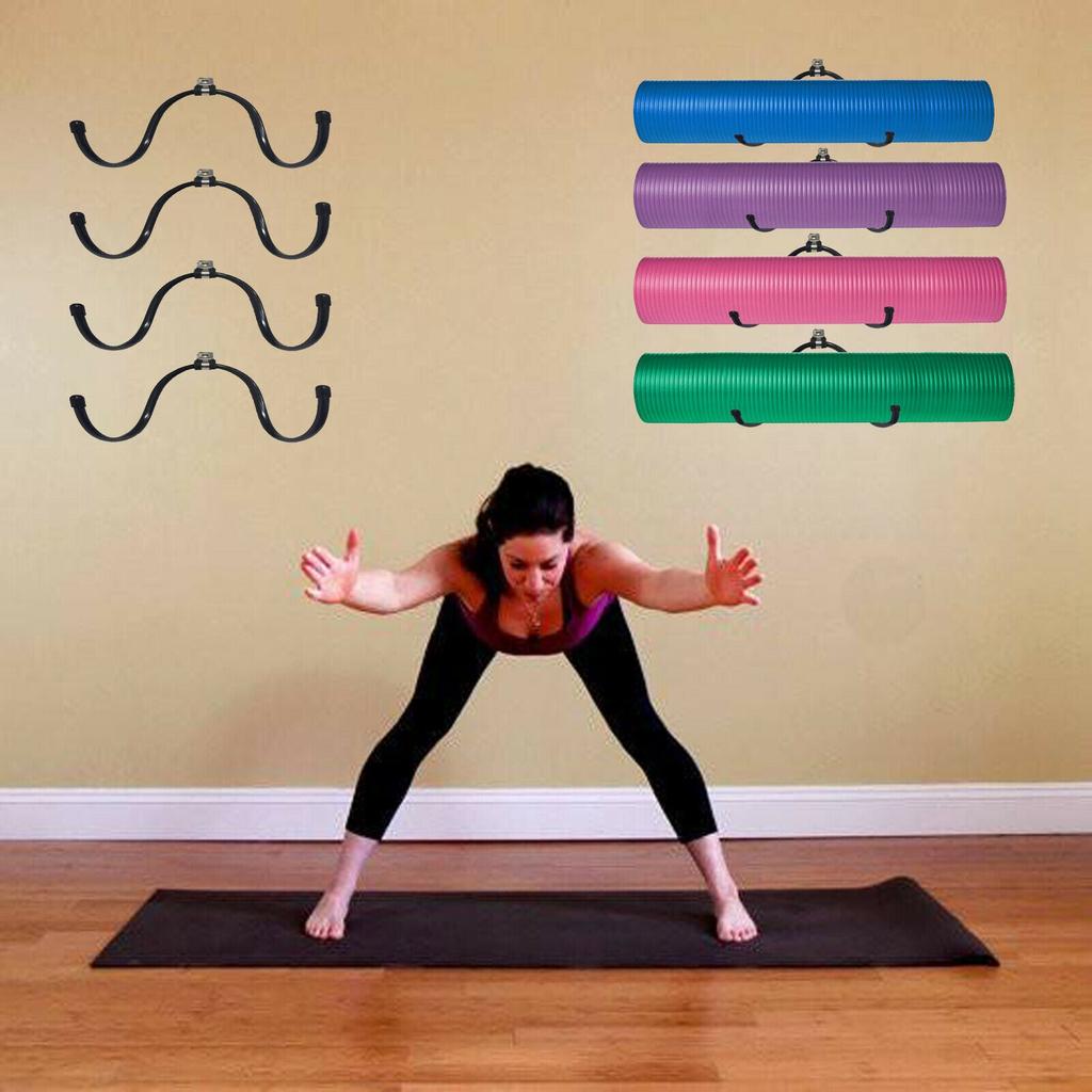 Adjustable Yoga Mat Wall Holders, Set of 4 by HitMyNeed
