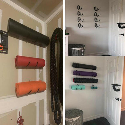 Adjustable Yoga Mat Wall Holders, Set of 4 by HitMyNeed