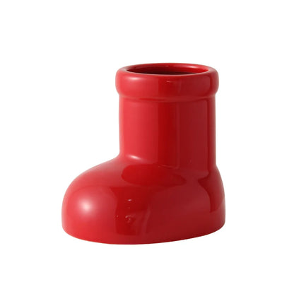 Adorable Ceramic Boot Vase for Flowers & Décor by HitMyNeed