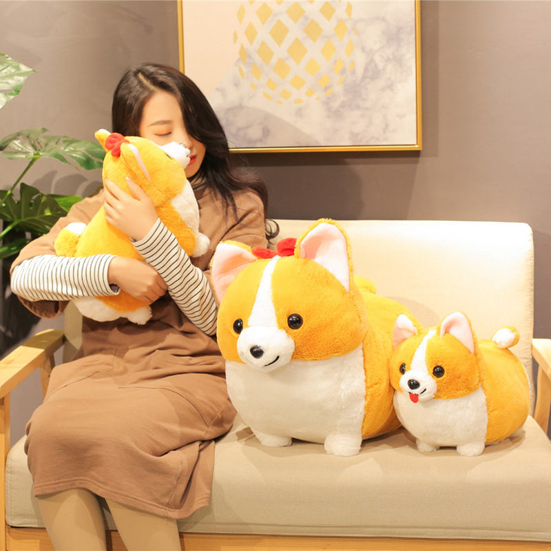 Adorable Corgi Plush Dog Soft Toy Plushie by HitMyNeed