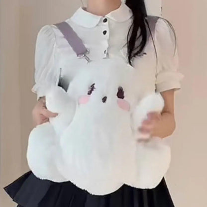 Adorable Plush Ghost Backpack for Kids and Adults by HitMyNeed