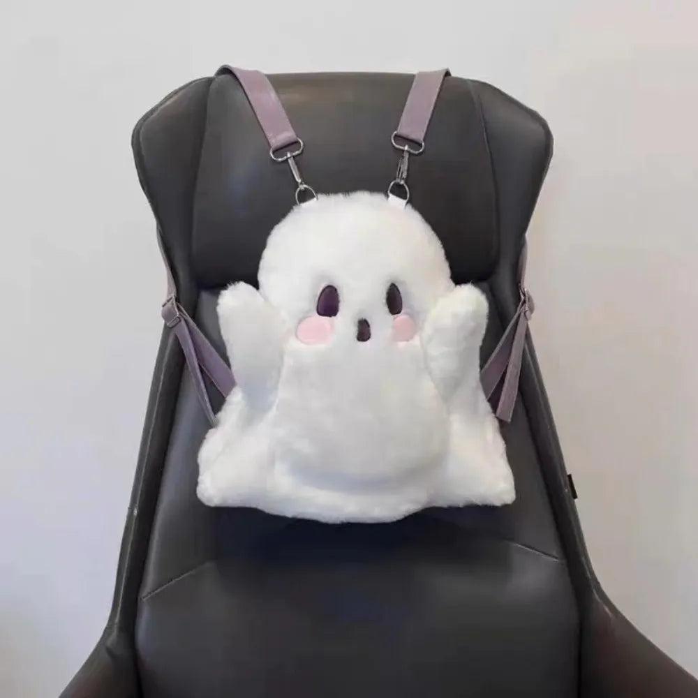 Adorable Plush Ghost Backpack for Kids and Adults by HitMyNeed