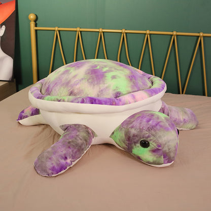 Adorable Tortoise Plush Toy - Soft Stuffed Animal 100cm2-packages purple by HitMyNeed