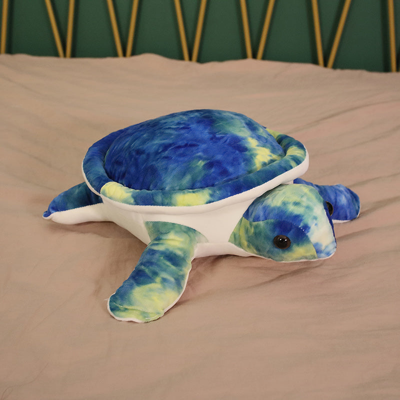 Adorable Tortoise Plush Toy - Soft Stuffed Animal 80cm blue by HitMyNeed
