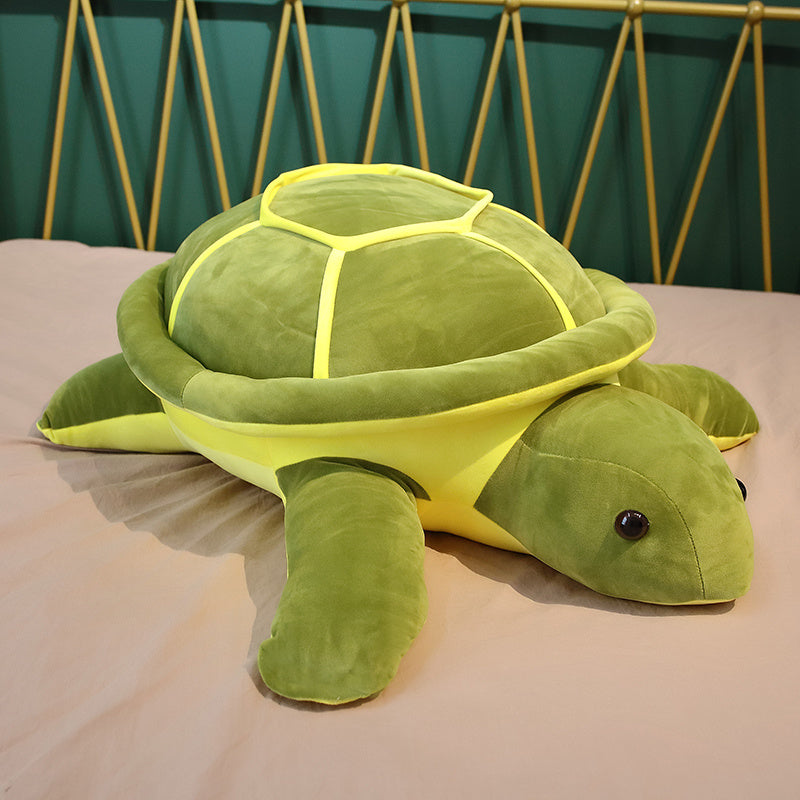 Adorable Tortoise Plush Toy - Soft Stuffed Animal 80cm green-1 by HitMyNeed