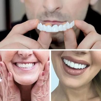 Adult Adjustable Snap-On Dentures Veneer Set lower-teeth-upper-teeth by HitMyNeed