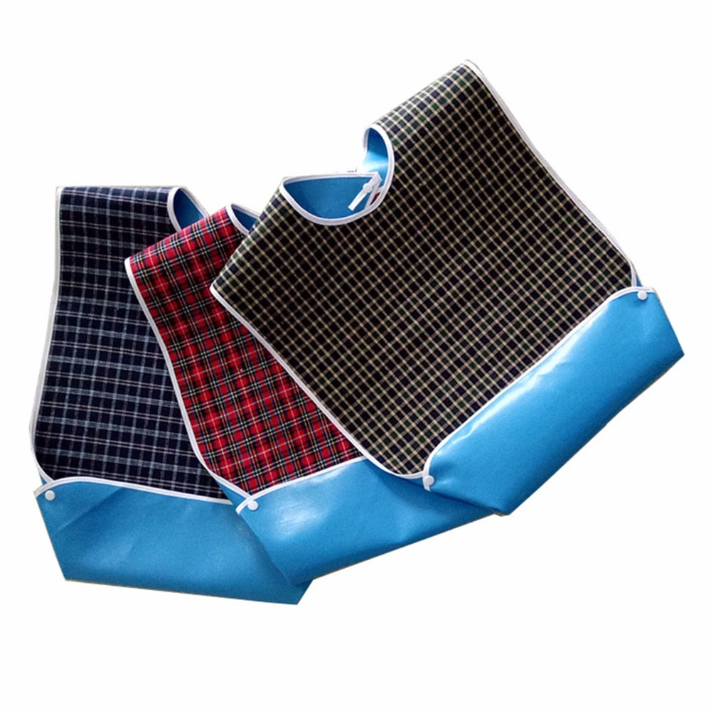 Adult Bibs with Crumb Catcher (Set of 3) by HitMyNeed