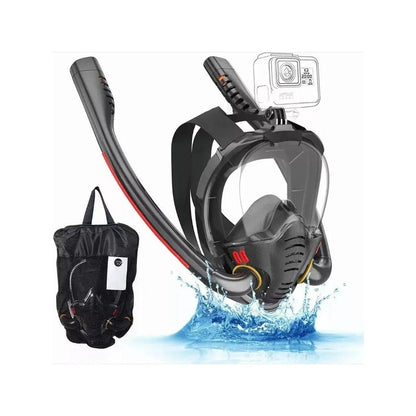 Adult Full Dry Double Tube Snorkeling Mask by HitMyNeed