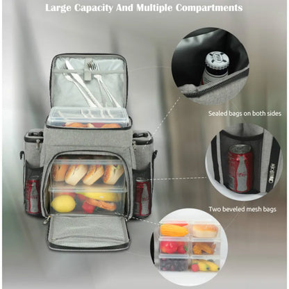 Adult Insulated Fitness Lunch Bag with Shoulder Strap by HitMyNeed