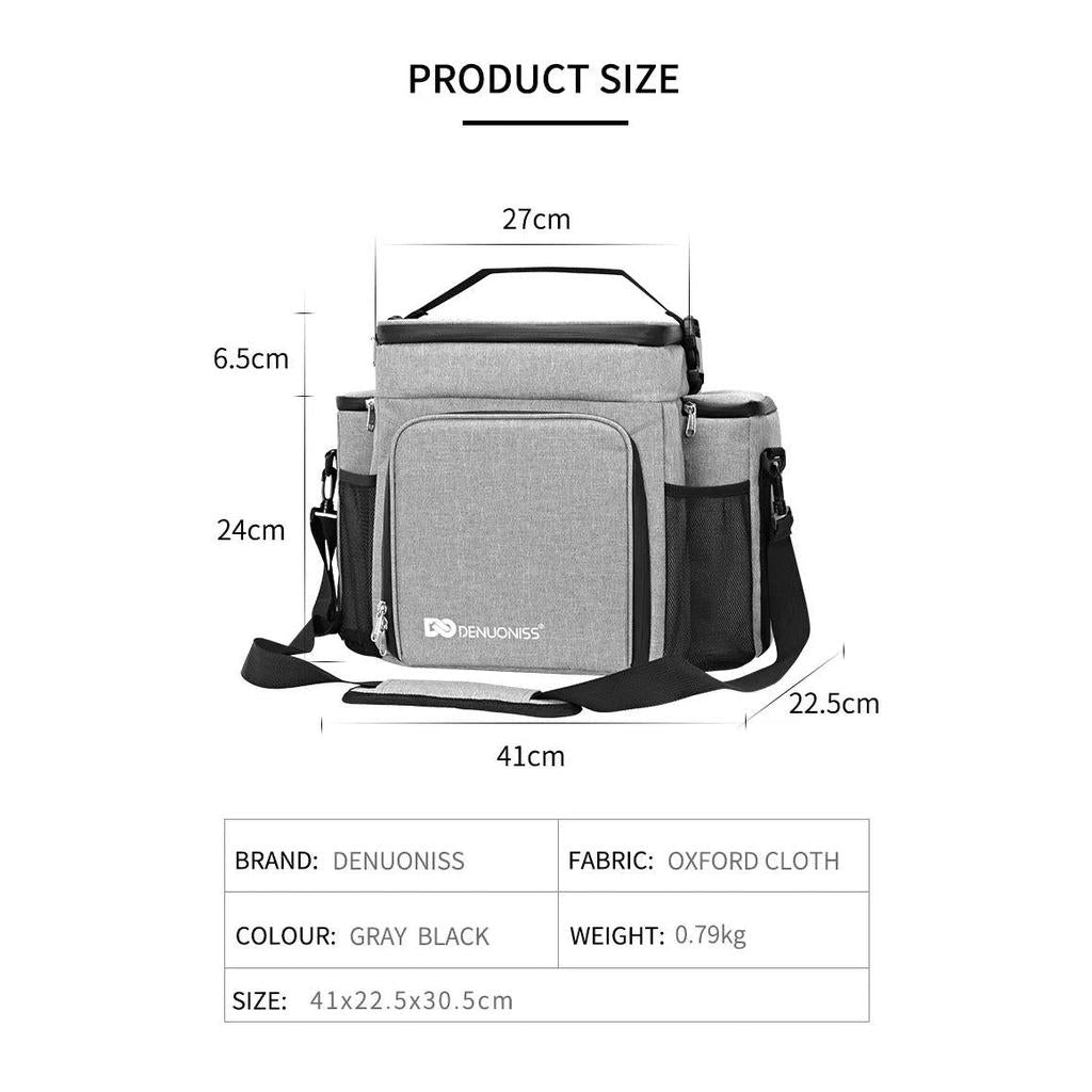 Adult Insulated Fitness Lunch Bag with Shoulder Strap by HitMyNeed