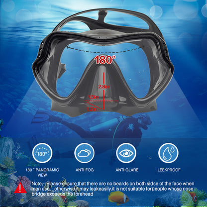 Adult Scuba Diving Mask and Snorkel Set Anti-Fog by HitMyNeed