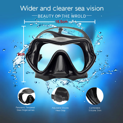 Adult Scuba Diving Mask and Snorkel Set Anti-Fog by HitMyNeed