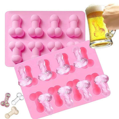 Adult Silicone Penis & Torso Chocolate and Ice Mold by HitMyNeed