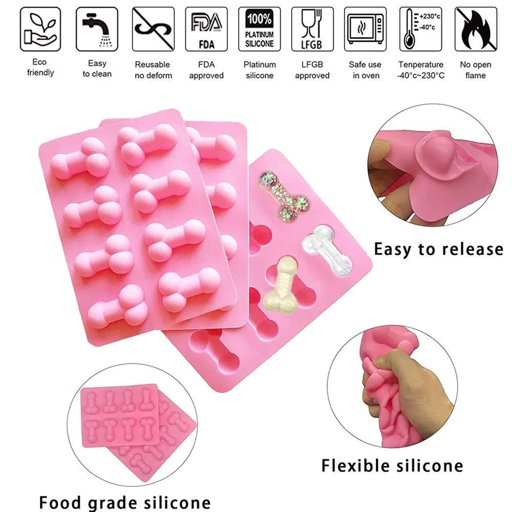 Adult Silicone Penis & Torso Chocolate and Ice Mold by HitMyNeed