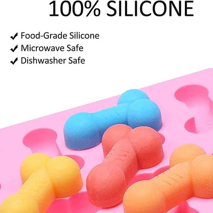 Adult Silicone Penis & Torso Chocolate and Ice Mold by HitMyNeed