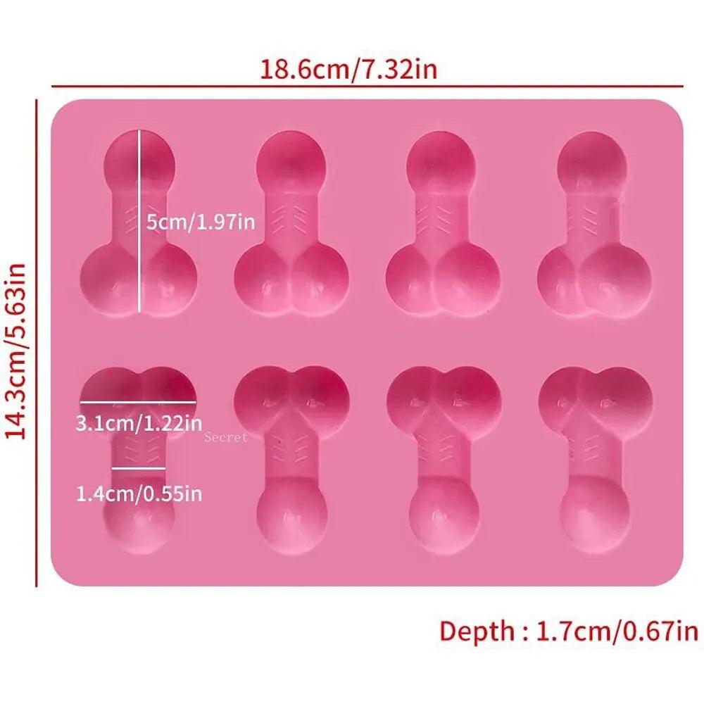 Adult Silicone Penis & Torso Chocolate and Ice Mold by HitMyNeed