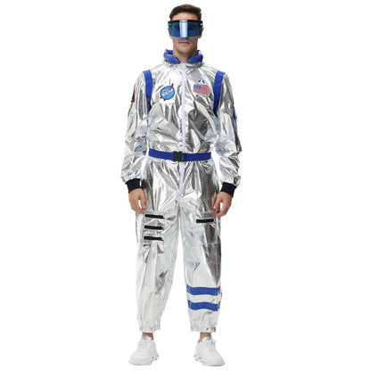 Adult Silver Astronaut Space Jumpsuit Costume by HitMyNeed