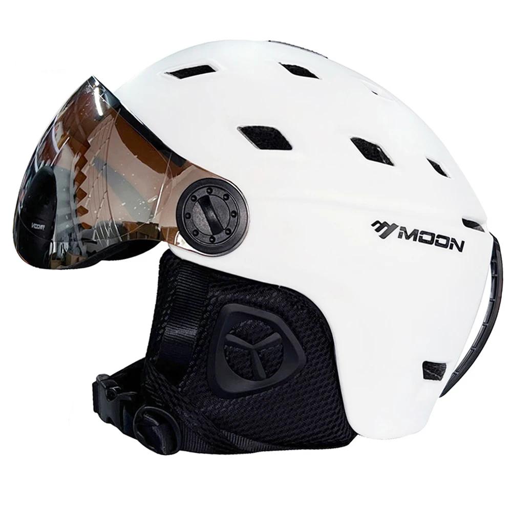 Adult Ski Helmet with Integrated Goggles PC+EPS Shell by HitMyNeed