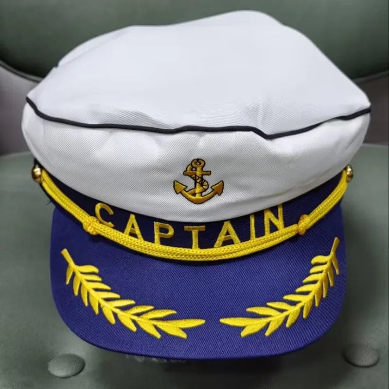 Adult Yacht Sailor Captain Hat Adjustable Unisex boutique-hat-10 by HitMyNeed