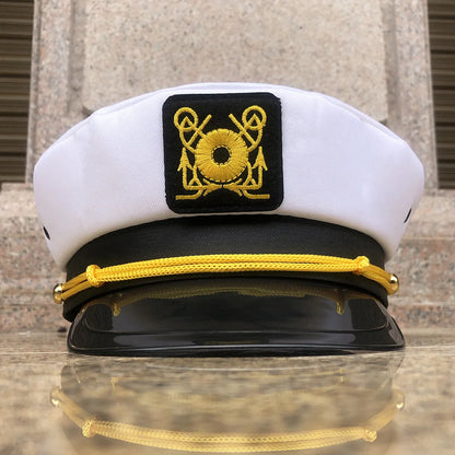 Adult Yacht Sailor Captain Hat Adjustable Unisex boutique-hat-173 by HitMyNeed