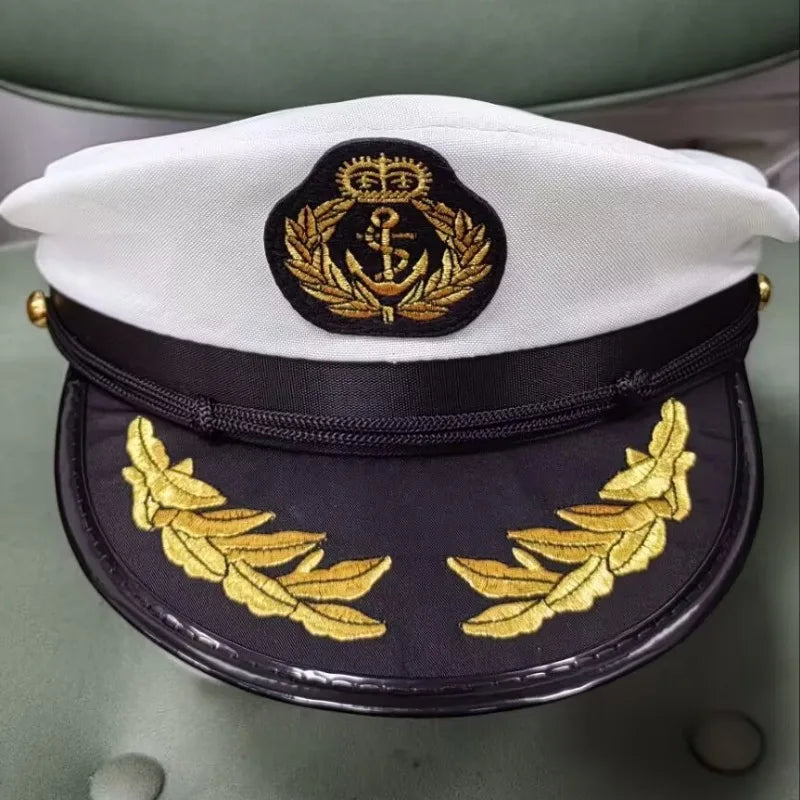 Adult Yacht Sailor Captain Hat Adjustable Unisex boutique-hat by HitMyNeed
