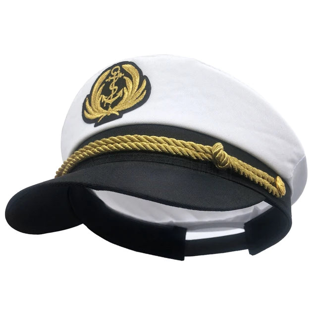 Adult Yacht Sailor Captain Hat Adjustable Unisex boutique-hat-691 by HitMyNeed