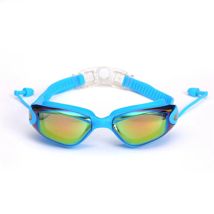Adults Antifog Swimming Goggles with Earplugs & Nose Clip as-picture by HitMyNeed