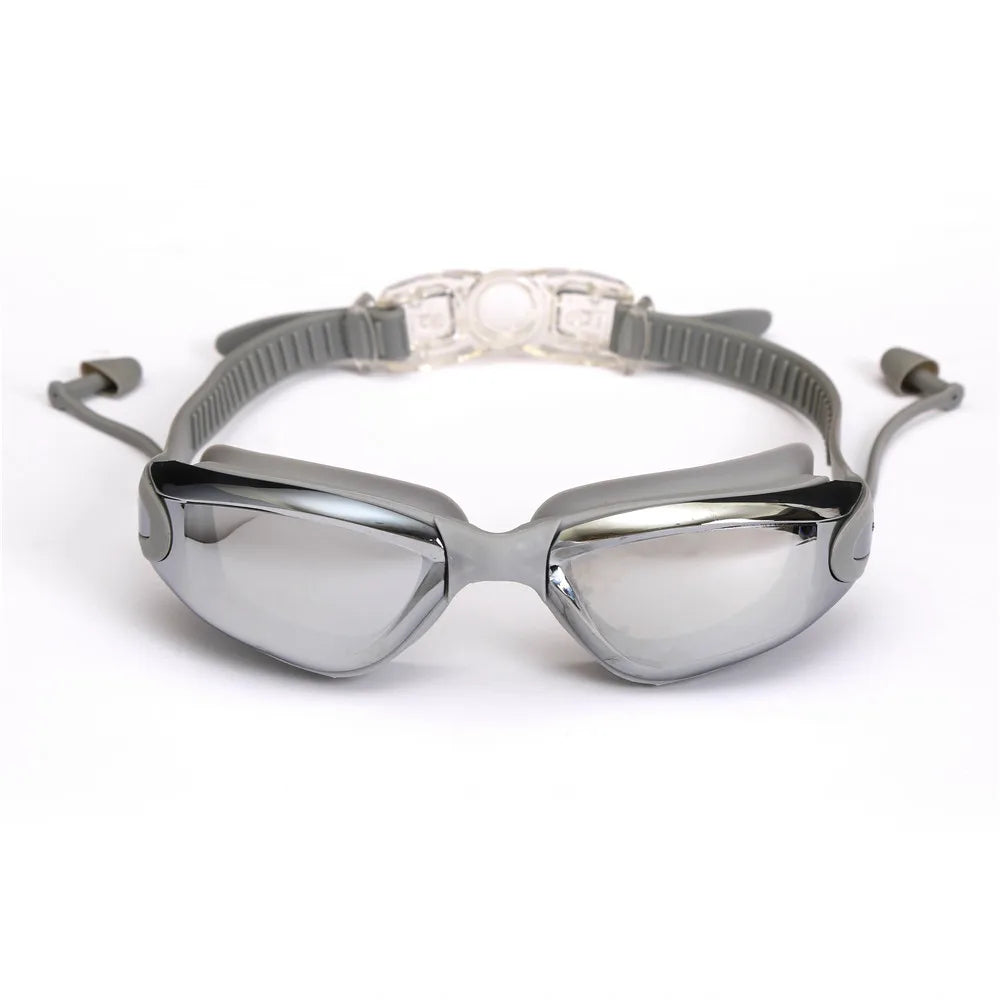 Adults Antifog Swimming Goggles with Earplugs & Nose Clip as-picture-691 by HitMyNeed