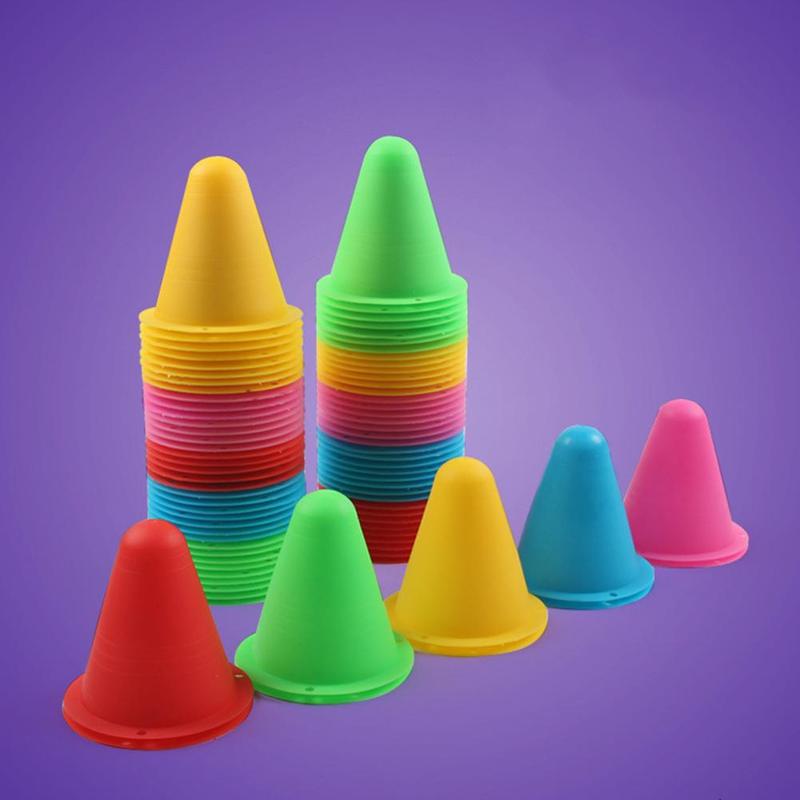 Agility Training Slalom Cones Set (10 Pack) by HitMyNeed