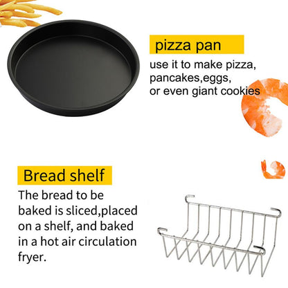 Air Fryer Accessories 6‑Piece Cooking Set, 4.2L by HitMyNeed